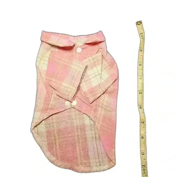 Pink Flannel Dog Shirt - Picture 4 of 4